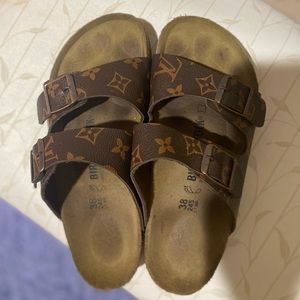 Louis Vuitton/ Birkenstock sandals
